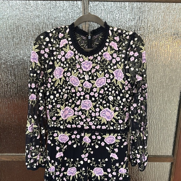 Mac Duggal Embroidered tiered dress size 8 - Picture 6 of 13